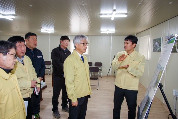 유병훈 아산시 부시장, ‘권곡모종자연재해위험개선지구’현장방문