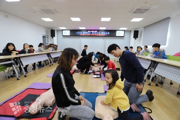 세종시설공단, 시민과 함께하는 화재사고 예방 안전교육 / 충청뉴스 최형순 기자