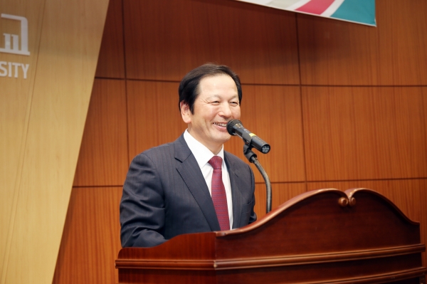 선문대 황선조 총장의 환영사.