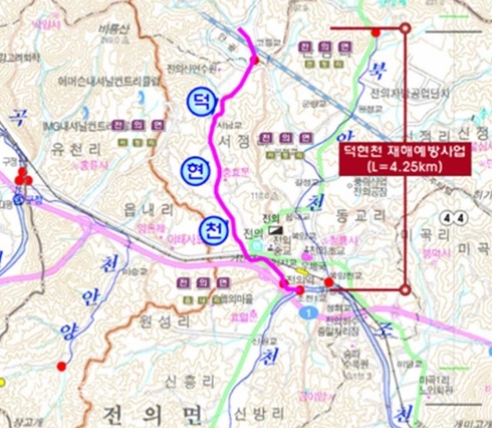 세종시 덕현천 재해예방 사업 / 충청뉴스 최형순 기자