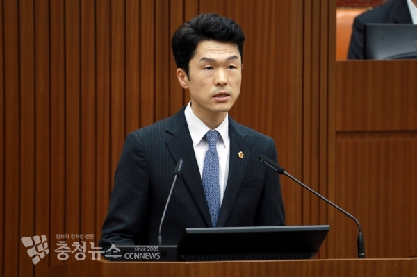 5분 자유발언하는 노종용 의원 / 충청뉴스 최형순 기자