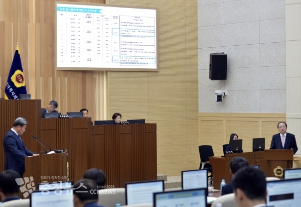 답변하는  행정부시장