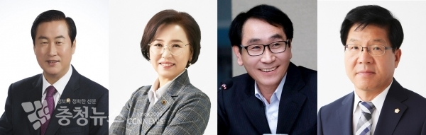 왼쪽부터 김기영, 김연, 김영권, 김한태 의원