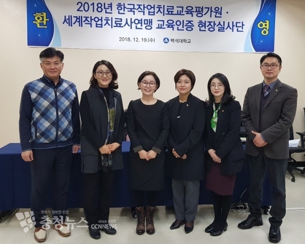 2018년 한국작업치료교육평가원, 세계작업치료사연맹 교육인증 현장실사 기념사진