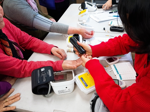 찾아가는 주민건강의 날 운영 모습