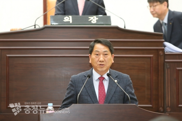 대표 발의한 이상우 의원 / 충청뉴스 최형순 기자