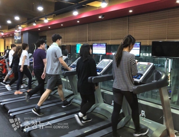 타이거짐 회원들의 운동기간과 프로그램 진행 / 충청뉴스 최형순 기자