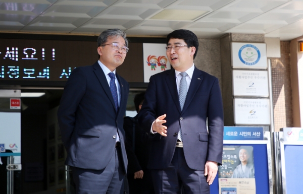 청와대·균발위 서산 방문