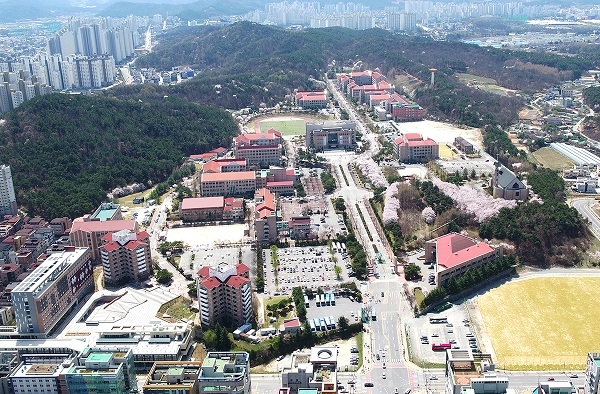 목원대학교 전경.