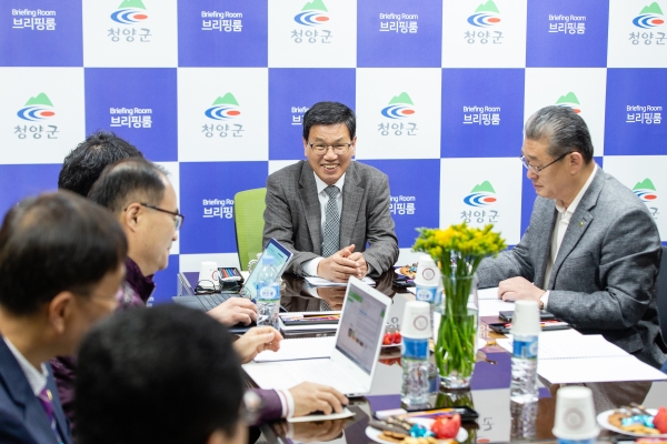 김돈곤 청양군수 브리핑