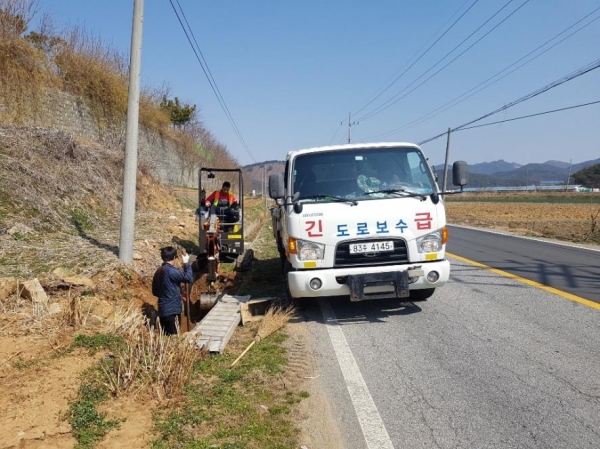 홍성군 춘계도로정비 추진