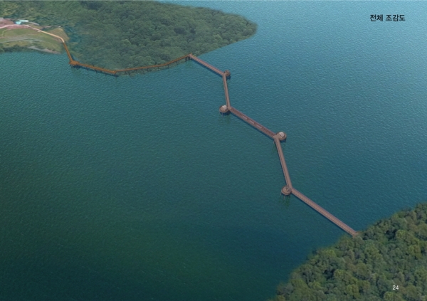 생태학습탐방교 청사진 완성... 오는 7월 착공 예정(생태학습탐방교 조감도)