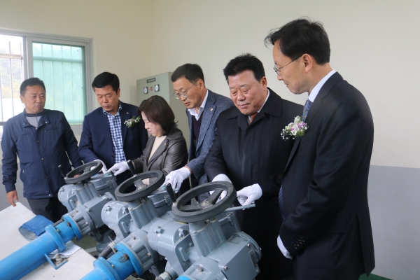 천안 용연저수지 통수식 개최