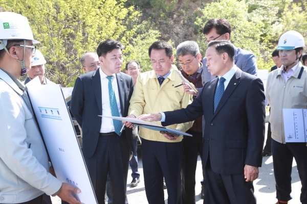 시정 주요 현안사업 현장방문-LG생활건강 진입도로 개설공사