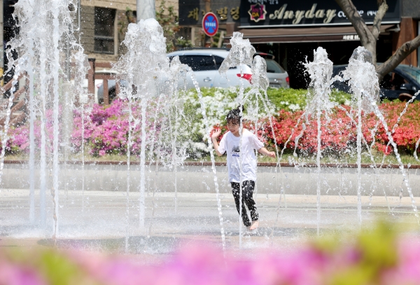 솔빛공원 바닥분수