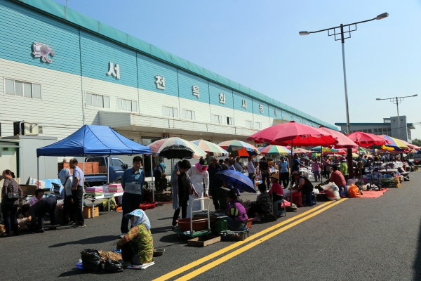 2019년 지역선도시장에 선정된 서천특화시장