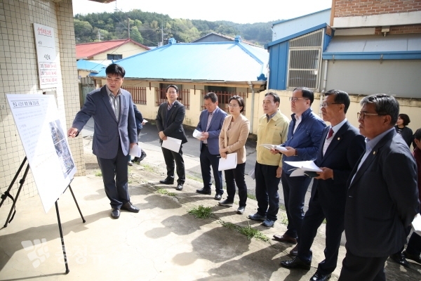 서천군의회 관내 현장방문 모습