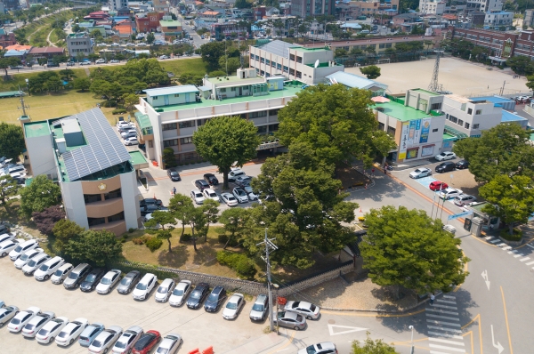 홍성군청 신청사 후보지 주민공모 -홍성군청 항공사진