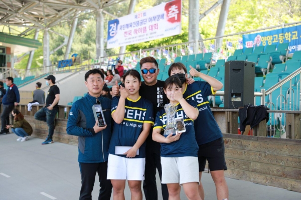 제21회 국민체육진흥공단 이사장배 전국사이클대회 수상 모습