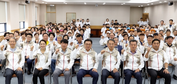 지난해 도민체전 출정식 모습