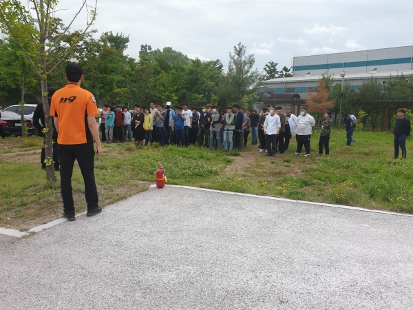 무지개복지공장 화재발생 상황 가상훈련