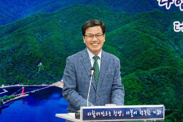 김돈곤 청양군수 5월 정례브리핑