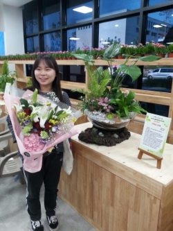 곽서영씨 환경부장관상 수상 모습