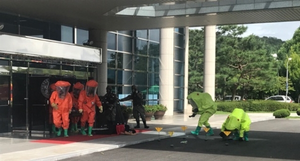 지난 2017년 실시한 을지연습 실제훈련