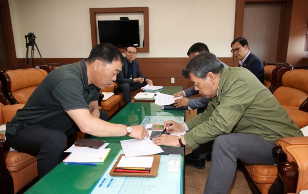 가세로 태안군수가 군민과 소통하는 현장 군수실 모습 (근흥면)