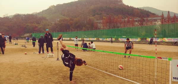 지난 2018년 청양군 칠갑산배 전국족구대회 모습