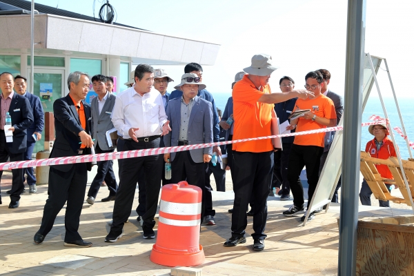 대천해수욕장 개장 준비 현지 점검 장면