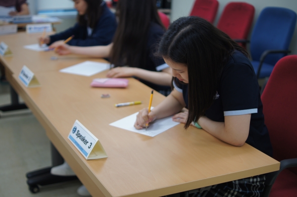 지난해 고등학생 '영어 디베이트 한마당' 모습