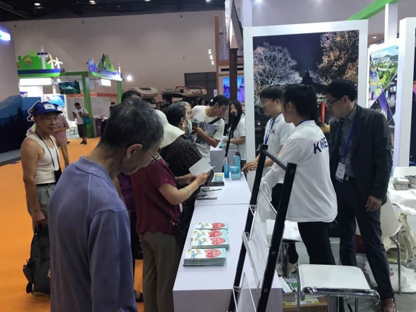 지난 18일부터 20일까지 중국 북경 컨벤션센터에서 열린 ‘북경 국제관광박람회’에 참가 모습