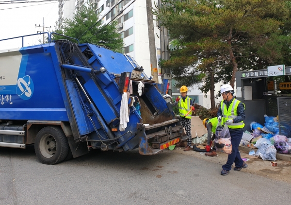 김홍장 시장 환경미화 활동