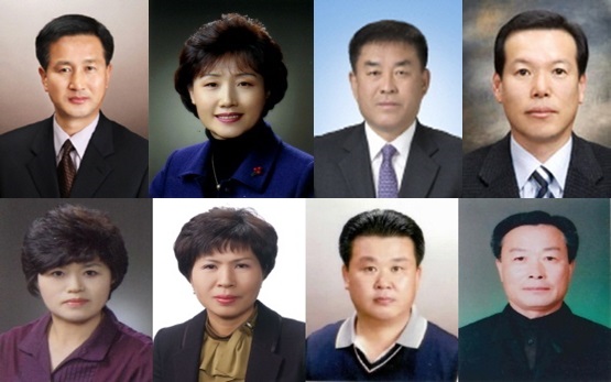 (위쪽부터 시계방향) 박중수 재무과장과 류승순 의회사무과장, 최재희 기업유치팀장, 윤규운 예산읍 민원과장, 정윤호 주사, 임철이 팀장, 김주연 주사, 전정진 신양부면장