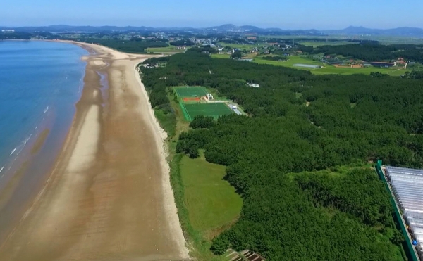 해양치유센터 달산포 사업대상지(항공촬영)