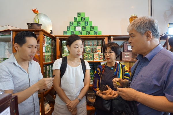 인삼판매기업 방문.