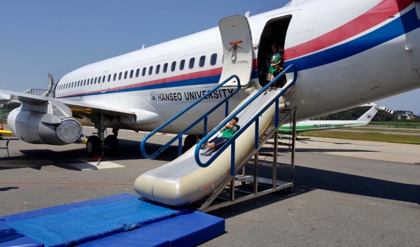 지난 6일 한서대학교 부설 재난안전교육원에서 태안군민 150여명을 대상으로 『체험형 재난안전교육』 시행