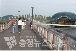 세종시 호수공원 쿨링포그