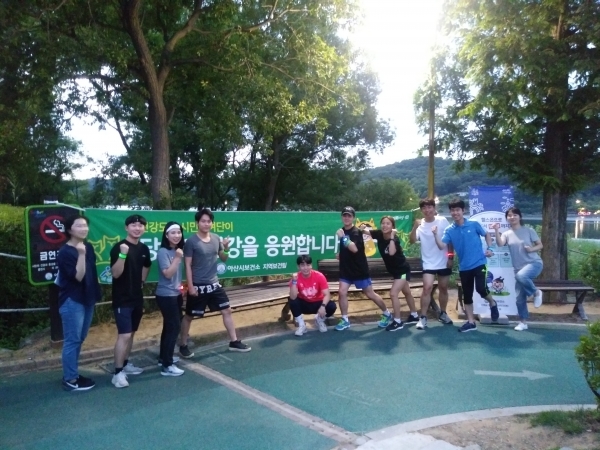 아산시, 한 여름 달밤러닝‘우리동네 마라톤’