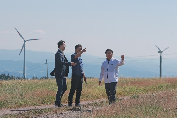 흑림 풍력단지 방문