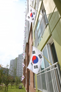 이전 태극기 게양사진