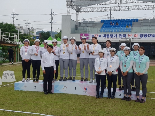 대통령기 전국남녀양궁대회_홍성군 준우승