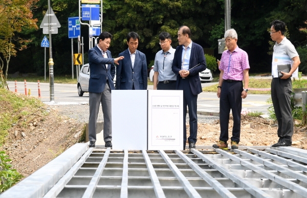 박용갑 중구청장, 산서로 일원 현장행정