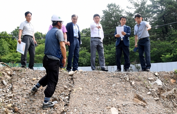박용갑 중구청장, 산서로 일원 현장행정