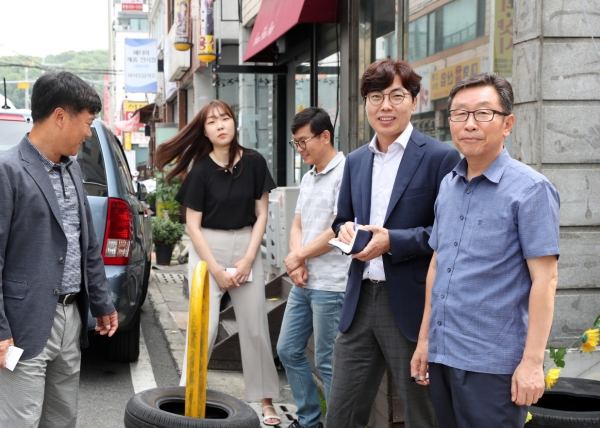 탄방동  차수판 설치지역 현장방문