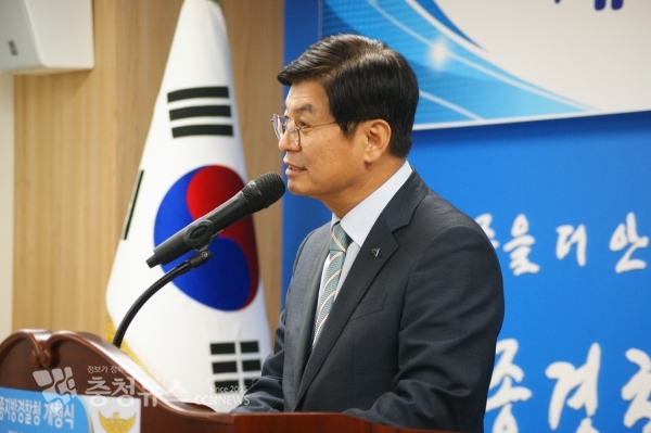 축사하는 이춘희 세종시장 / 충청뉴스 최형순 기자