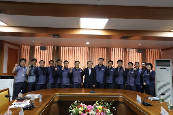 CEO와 WP-Growth Leader간 대화(서인천발전본부, 7.22) 가운데 김병숙 사장