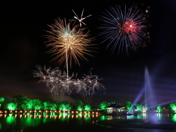 부여서동연꽃축제 야간경관 전경