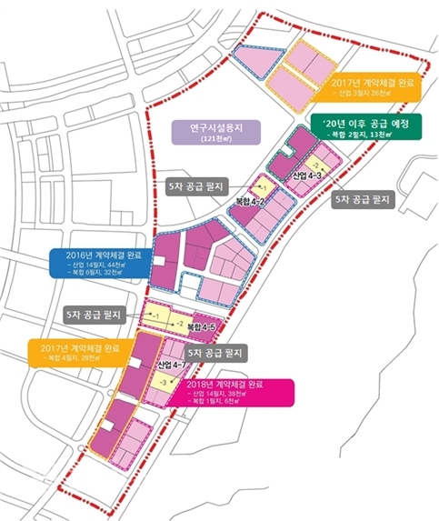 세종테크밸리 5차 분양 대상필지 현황